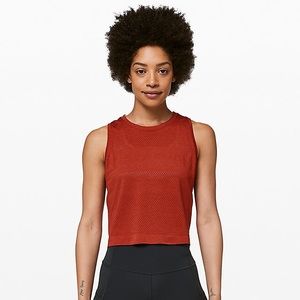 Lululemon Breeze By Muscle Tank Cayenne size 4